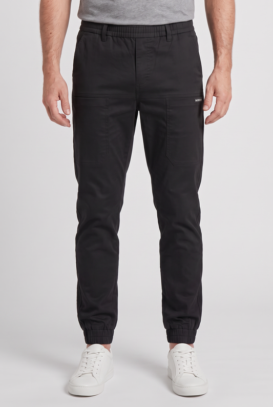 Men's Cargo Trousers Drawstring Waist Pockets