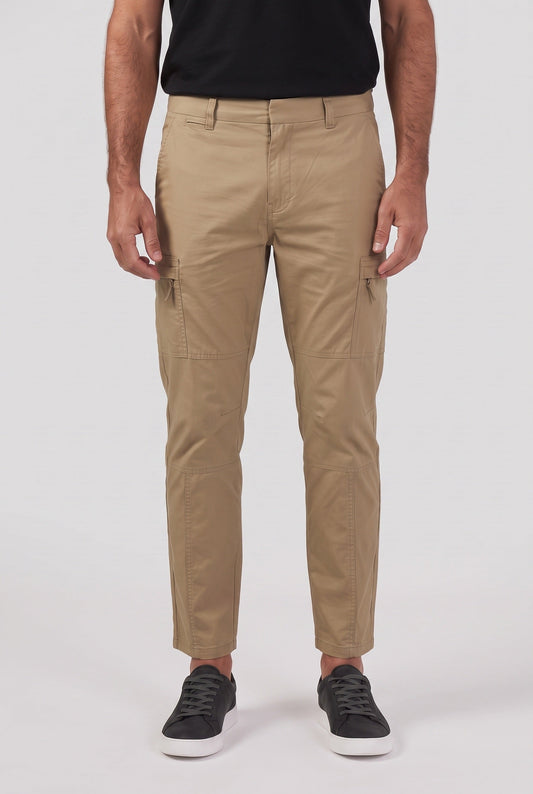 Men's Slim-Fit Cargo Trousers Pockets