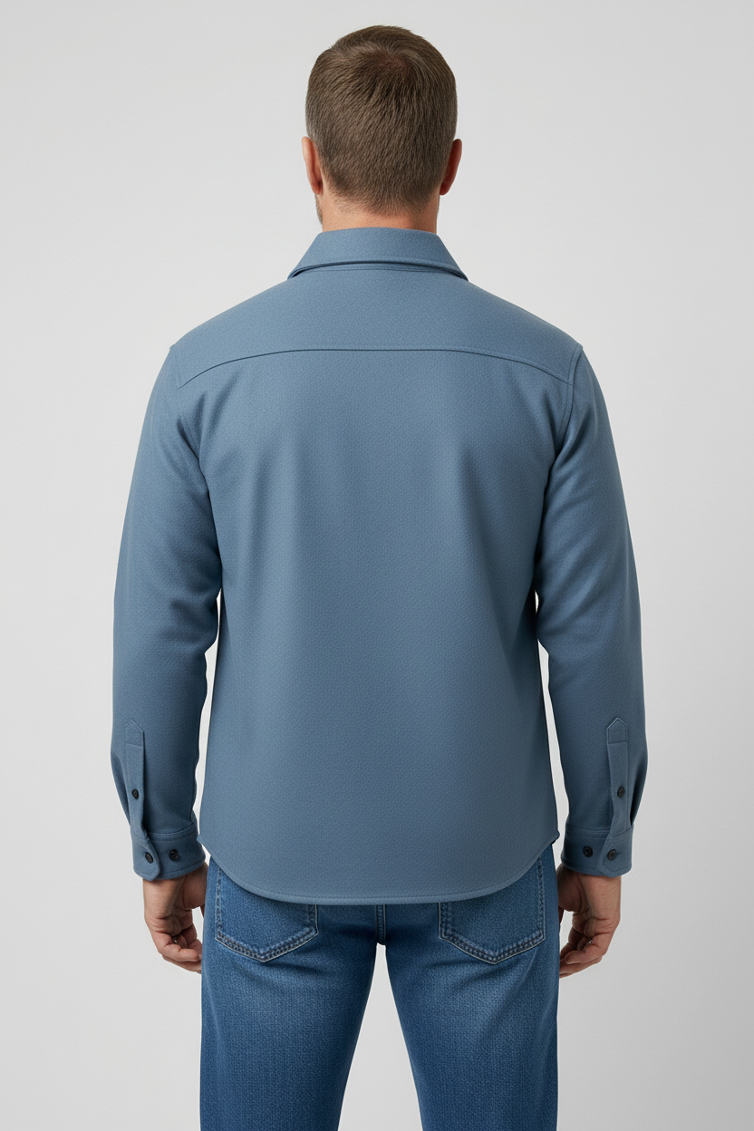 Men's Chest Pocket Shirt Jacket Overshirt Lightweight